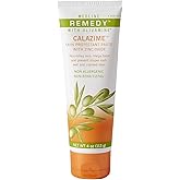 Medline Remedy Olivamine Calazime Skin Protectant Paste Cream, Used with Dry Chapped from Diaper Rash, Incontinence, Dermatitis, Psoriasis, Burns, Bites, White, 4 Oz