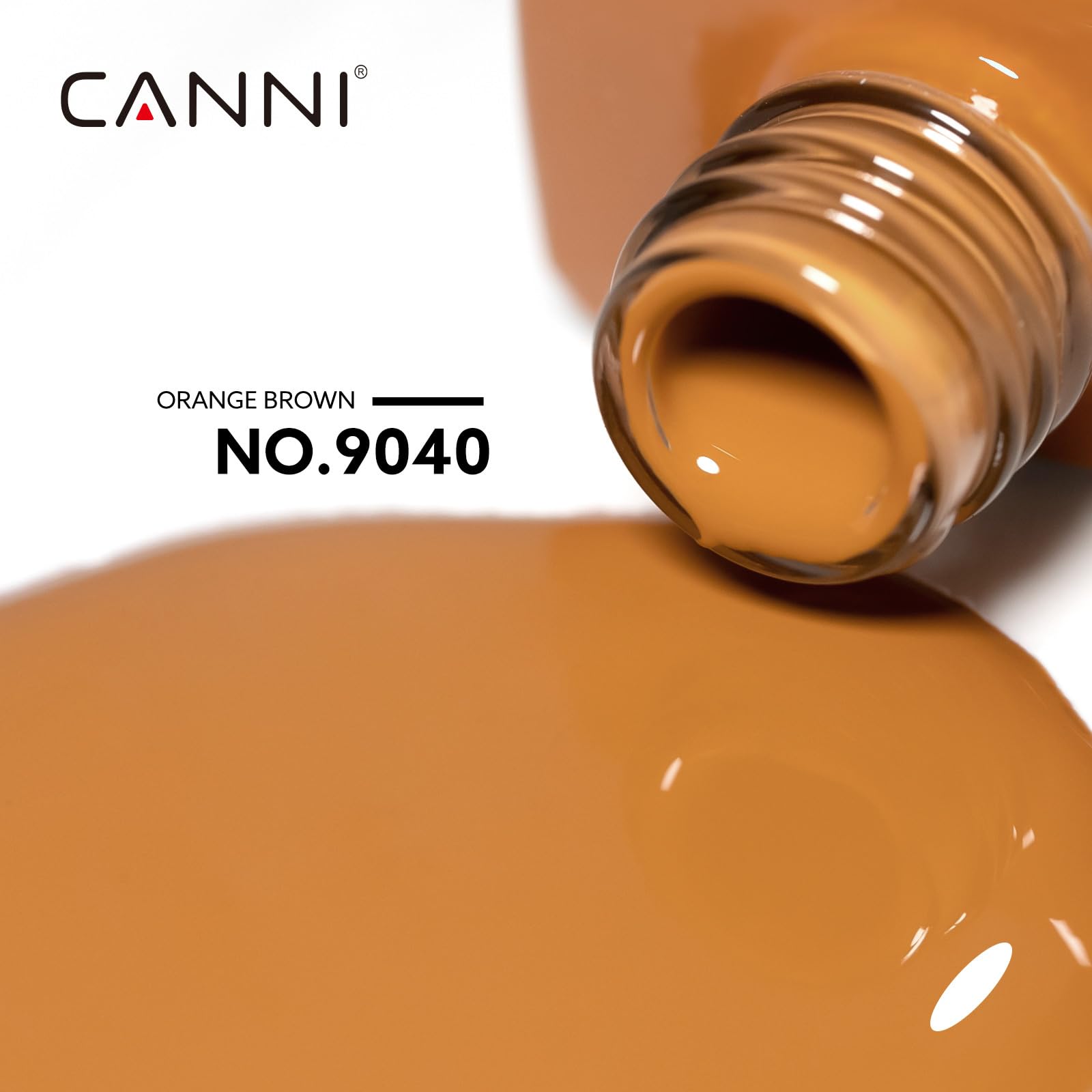 CANNI Brown Gel Nail Polish, 1Pcs Brown Fall Winter Gel Polish Color Nail Polish Gel High Gloss Soak Off U V Gel Nail French Nail Manicure Salon DIY - Image 2