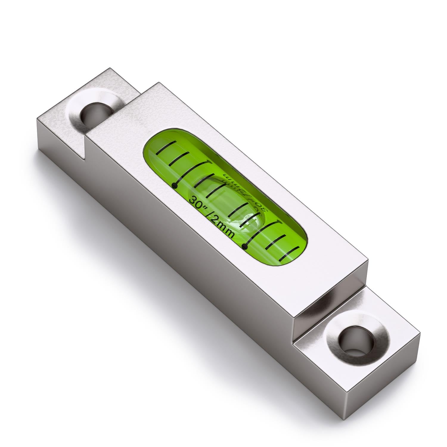 Metal Precision Level Glass Vial, Spirit Bubble Level, Accurate, 66mm -MGV-661514-GS