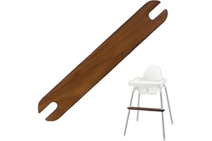 Yeah Baby Goods Adjustable IKEA High Chair Footrest (Walnut) - Attachable IKEA Antilop Highchair Footrest for Safer Mealtimes