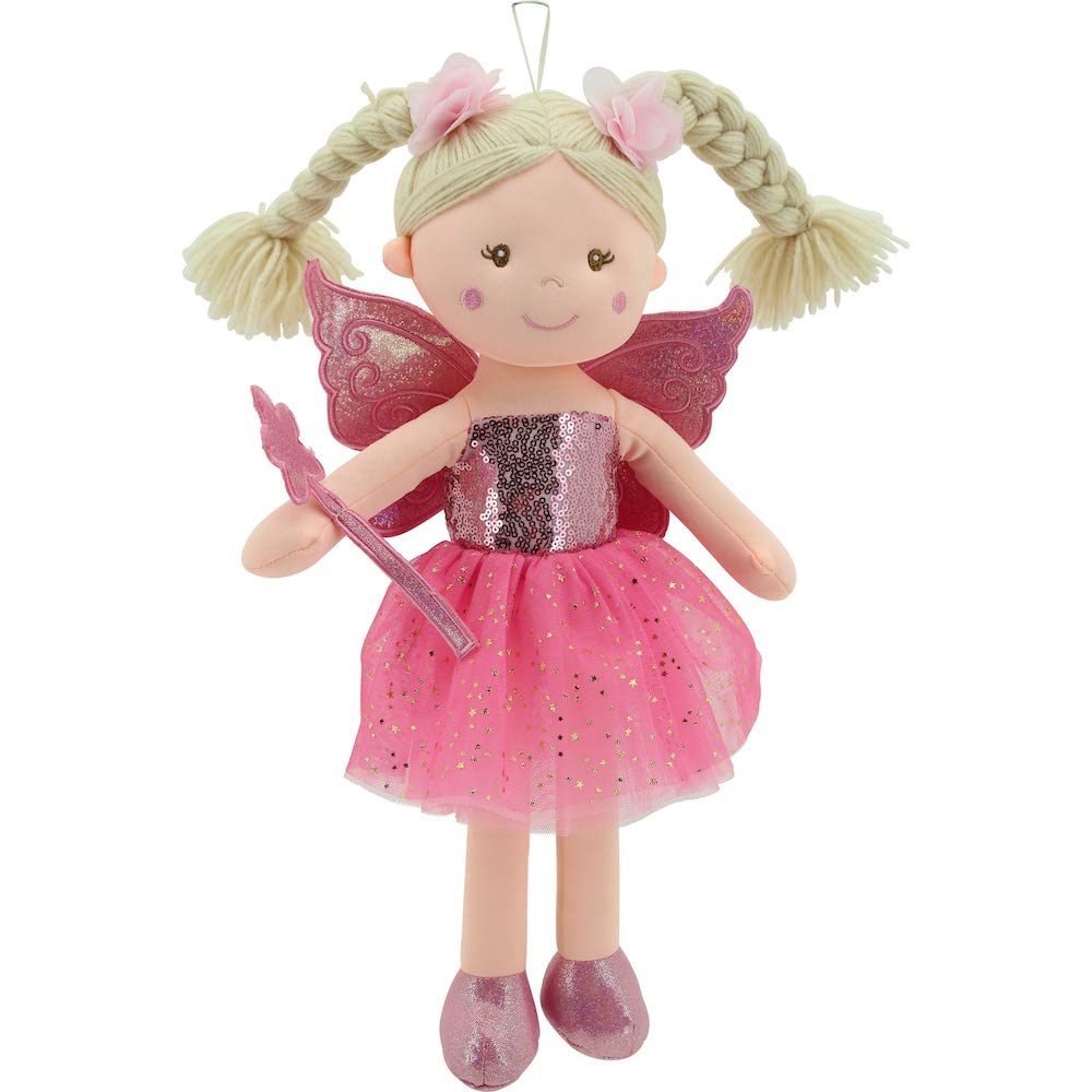 Sweety Toys 11803 Rag Doll Fairy Plush Toy Princess 45 cm Pink