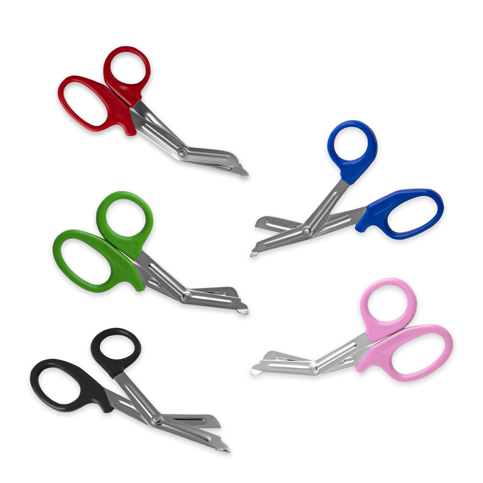 Utility Bandage Tuff Cut Scissor irst Aid Nurse Paramedic Emergency EMT Nursing Scissor Students Trauma Shears 5.5" & 7.5" Pack of 2 (Green, 7.5" (Pack of 2))