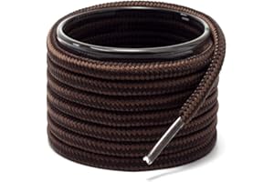 Shoemate Round Boot Shoelaces for Work Boots, Hiking Shoes and Walking Boots, Shoe Strings