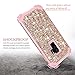 Hekodonk Compatible Galaxy S9 Plus Case, 3D Luxury Sparkle Glitter Shiny Heavy Duty Shockproof Full-Body Protective High Impact Hybrid Cover for Samsung Galaxy S9 Plus - Bling Rose Gold