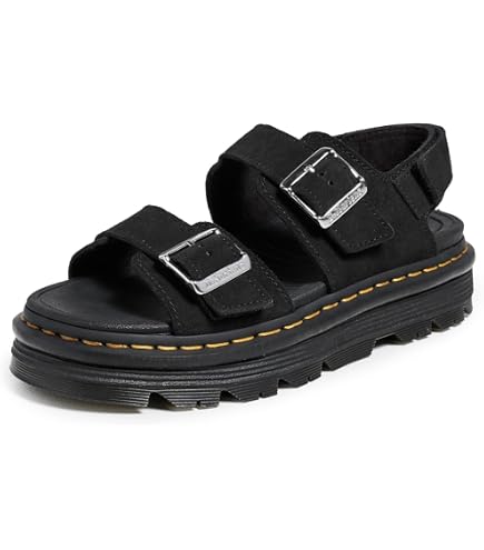 Amazon.com | Dr. Martens Unisex Myles Slide Sandal, Black Athena