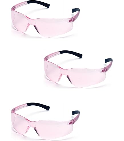 Amazon.com: Pyramex S2517SN Mini Ztek Safety Glasses PINK Frame w