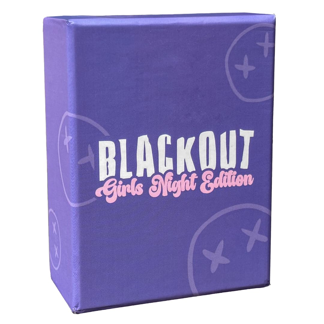 Blackout Deck Girls Night Edition - The Most BRUTAL Girls Drinking Game | Perfect for Uni Students, Hen Parties, Girl Nights In & More | 100 Cards with 80+ Drinking Dares & Challenges!