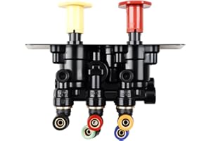 Misakomo 801631 MV-3 Dash Air Brake Control Valve - 5013293 MV3 Trailer Parking Brake Valve - Compatible with Bendix BX801631 745-5013293, Freightliner BW5013293, and Volvo BW801631.