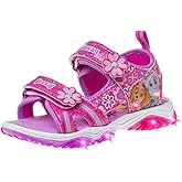 Nickelodeon Girls Paw Patrol Light Up Shoes- Summer Sandals- Kids Water Shoes - Skye Everest Beach Adjustable Strap Closed Open Toe Outdoor Sport Hero Character Lights (Toddler/Little Kid)