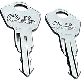Pair of Replacement Keys for Sentry Safe Lock Boxes, Fire Chests, Fire Files, &amp; Fire/Water Files &ndash; Cut to Code 3K2