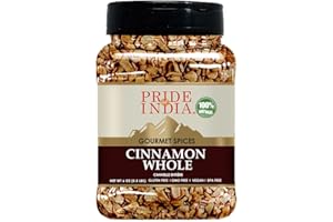Pride of India – Cinnamon Bark Whole – Freshly Sourced from India – Gourmet Whole Spice – Strong Aroma – Perfect for Cooking 