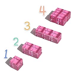 KOAICS Rainbow Crystal Acrylic Cubes Children