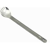 TOAKS Titanium Long Handle Spork with Polished Bowl