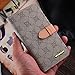 RAYTOP New Design Luxury Classic Brown GG Logo Leather Cases Wallet for Samsung Galaxy S4 S 4 GT-I9500 Folding Folio Cover Card Holder Classy Decent Men Women Girls