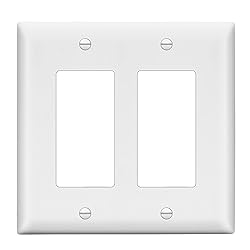 LIDER Matte Finish Double Decorator Switch Cover, 2