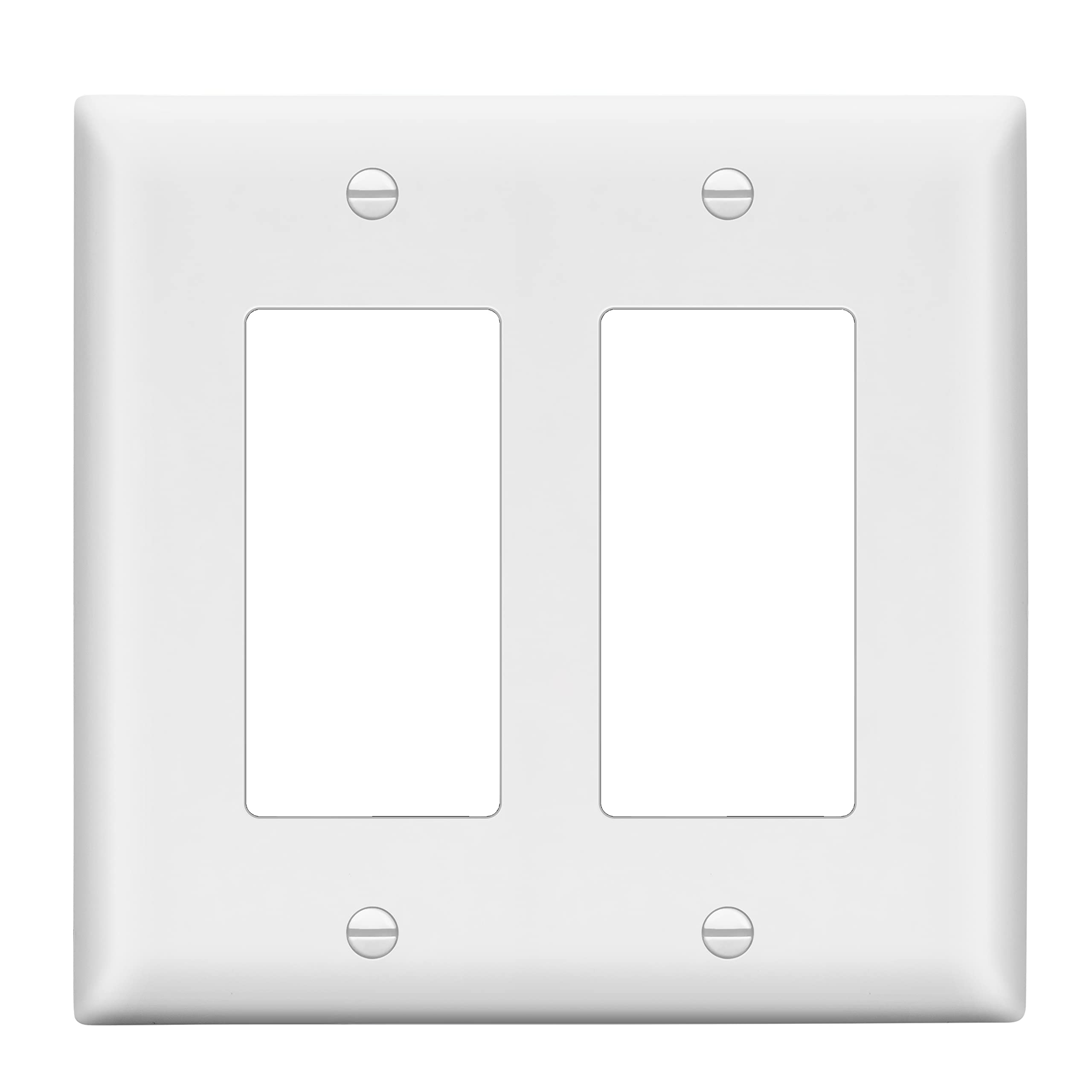 LIDER Matte Finish Double Decorator Switch Cover, 2