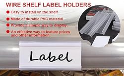200Pcs Wire Shelf Label Holder,Compatible with