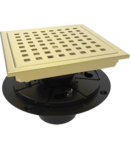 JQK Bathroom Glass Shelf Gold, Tempered Glass Shower Storage 20 By 5 Inches, 304 Stainless Steel Brushed Gold Wall Mount, TGS121L20-BG - View #10