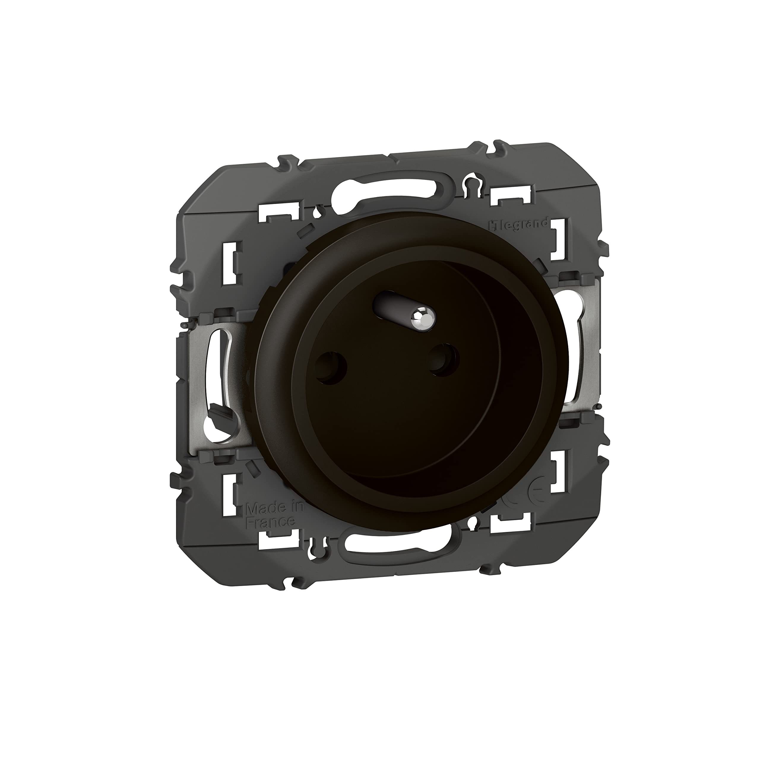 Legrand Reno LEG95277 Compo Dooxie Easyréno 2P+T Low Depth 16 A Socket Black Finish