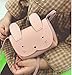 Charmly Cute Fashionable Handbag Shoulder Bags Small Coin Purse Crossbody Bags PU Leather for Children Kids Girls Toddler baby Girls Little Girls Pink-Rabbit