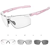 SCVCN Photochromic Sport Sunglasses Cycling Clear Glasses Men Women UV400 Protection MTB BMX Fishing Running S86