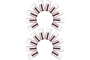 Didiseaon 20Pcs 1Ml Glass Roller Bottles with Caps Refillable Mini Fragrance Roll on Containers for Essential