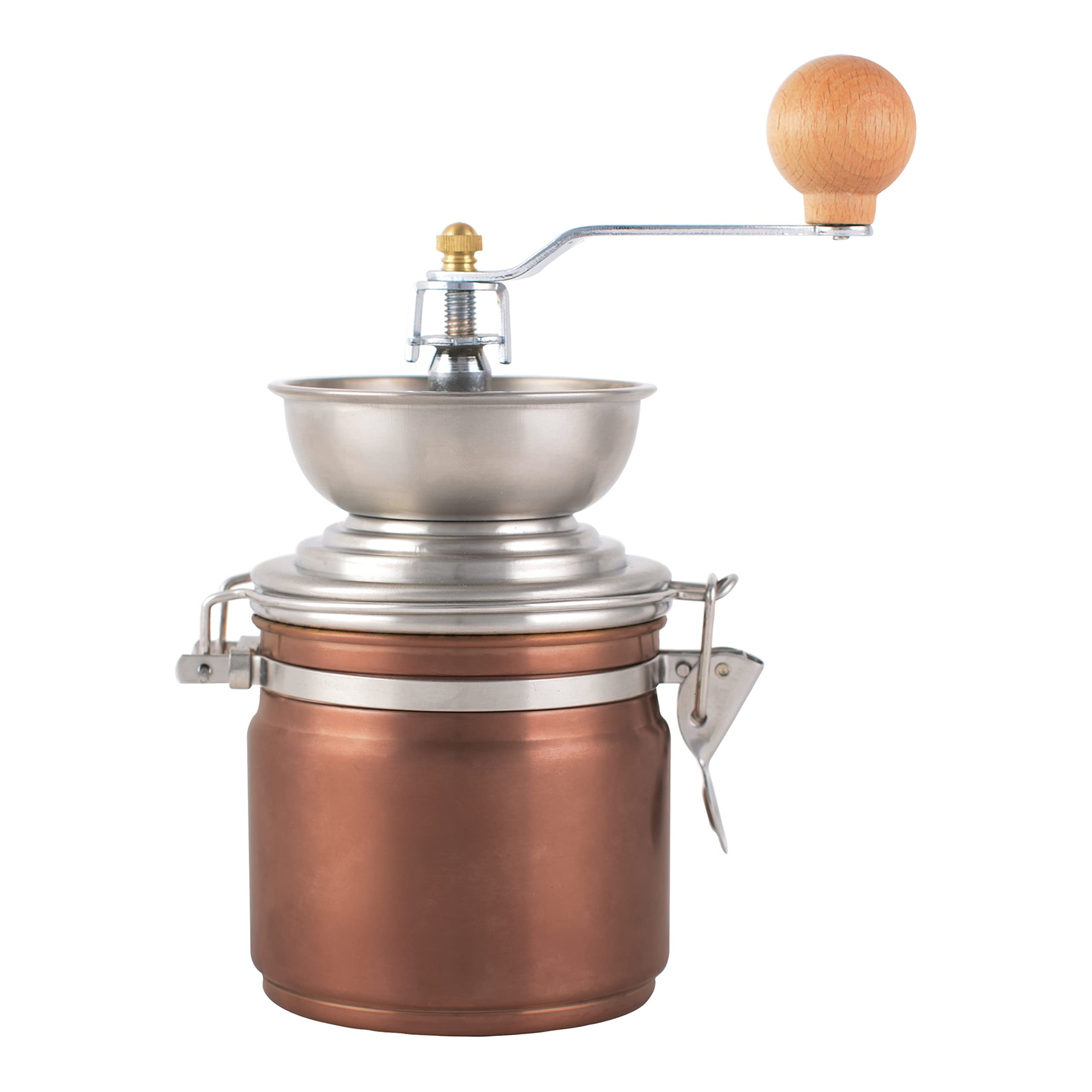 La Cafetière Stainless Steel Coffee Grinder, Copper Finish, Brown