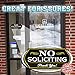 Attractive No Soliciting Metal Sign for Home and Business | 6