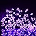 LALAPAO Solar Powered String Lights Halloween Outdoor Decor 72ft 200 LED 8 Mode Fairy Lights Waterproof for Indoor Garden Party Patio Home Wedding Lawn Christmas Tree Decorations (Purple)