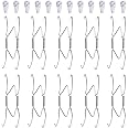 Fasunry 10 Pack Plate Hangers, 5 Inch for Wall With 12 Pack Hooks, Compatible 5 to 6 Inch Decorative Plates and Arts