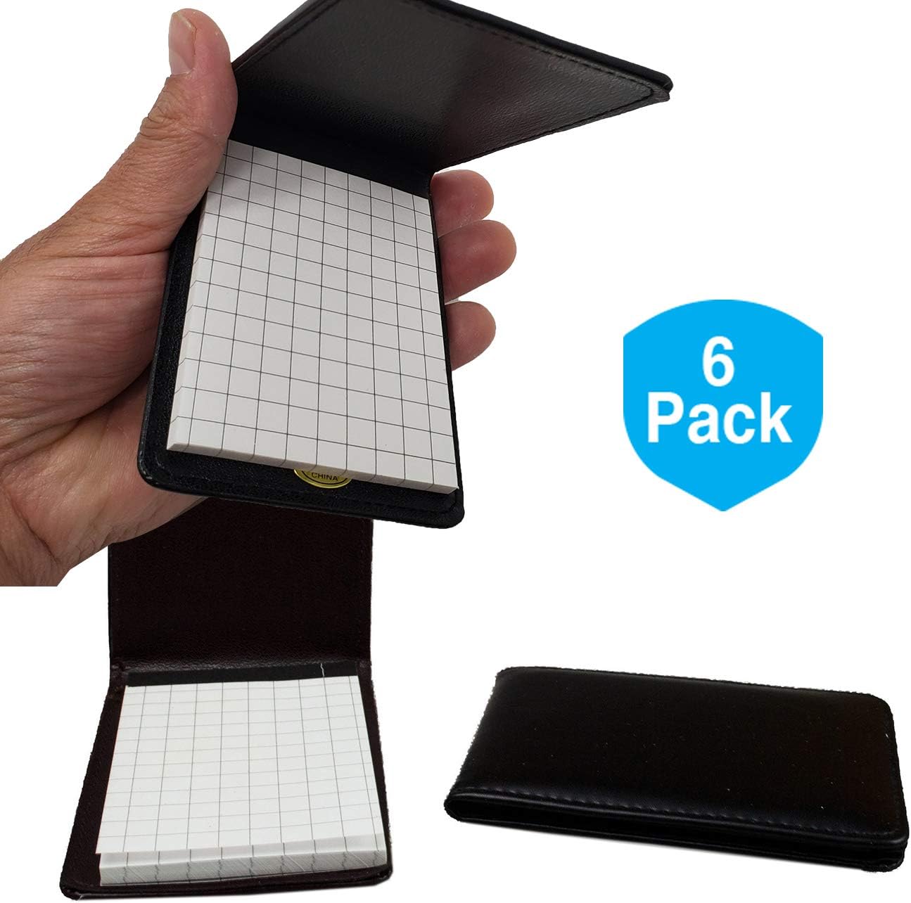 Pocket Notepad, Notebook, Small Memo book with Graph Paper