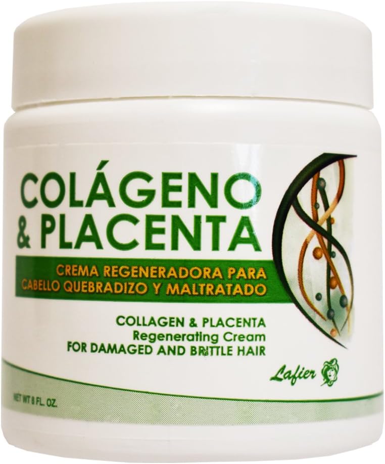Lafier Colageno & Placenta Regenerating Cream for Damaged and Brittle Hair 240ml [SEALED]