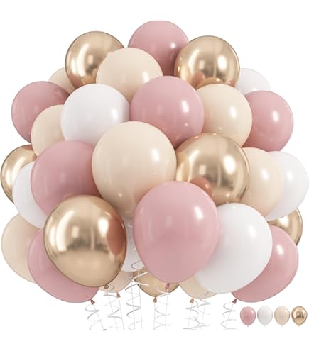 50 Globos De Látex Multicolor Para Fiesta: ¡Crea Un Arcoíris De Alegría (Cumpleaños, Boda, Barbie)!
