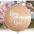 Lopeastar 36Inch Gender Reveal Balloon, Gender Reveal Ideas Neutral Boy or Girl Balloons with Pink Blue Confetti for Revelacion de Sexo de Bebe