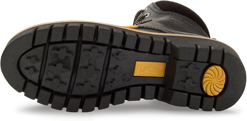 Damen Schnürstiefel mit Profilsohle Schwarz, womenswear-38