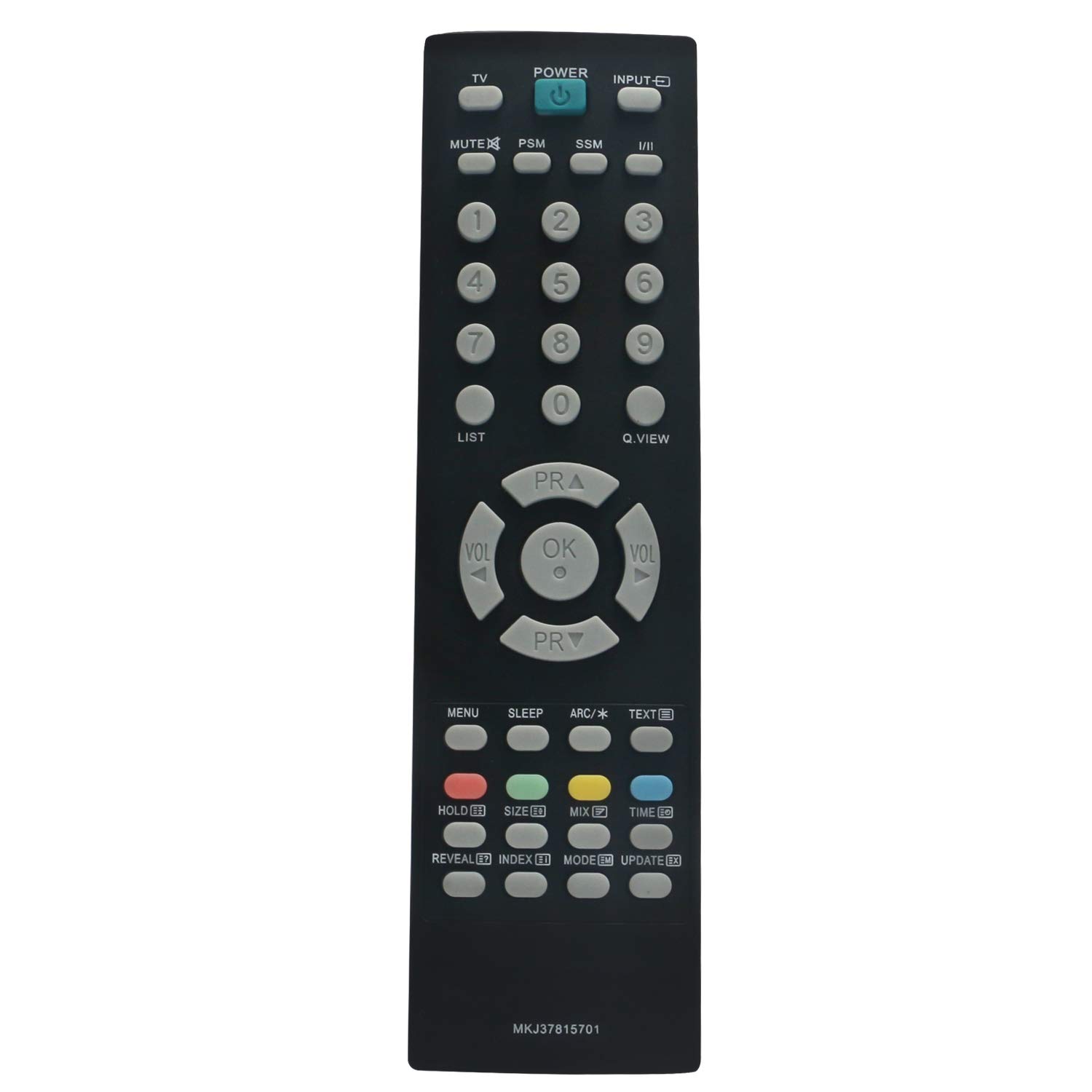 VINABTY MKJ37815701 Replacement Remote Fit for LG LCD TV LCD TV Monitor 17LS5R 19LS4R 20LS5R 22LS4R 17/20LS5R-ZA 19/22LS4R-ZA M1721A M1921A M1721TA-BZ M1921TA-BZ FLATRON M208WA M228WA M198WA