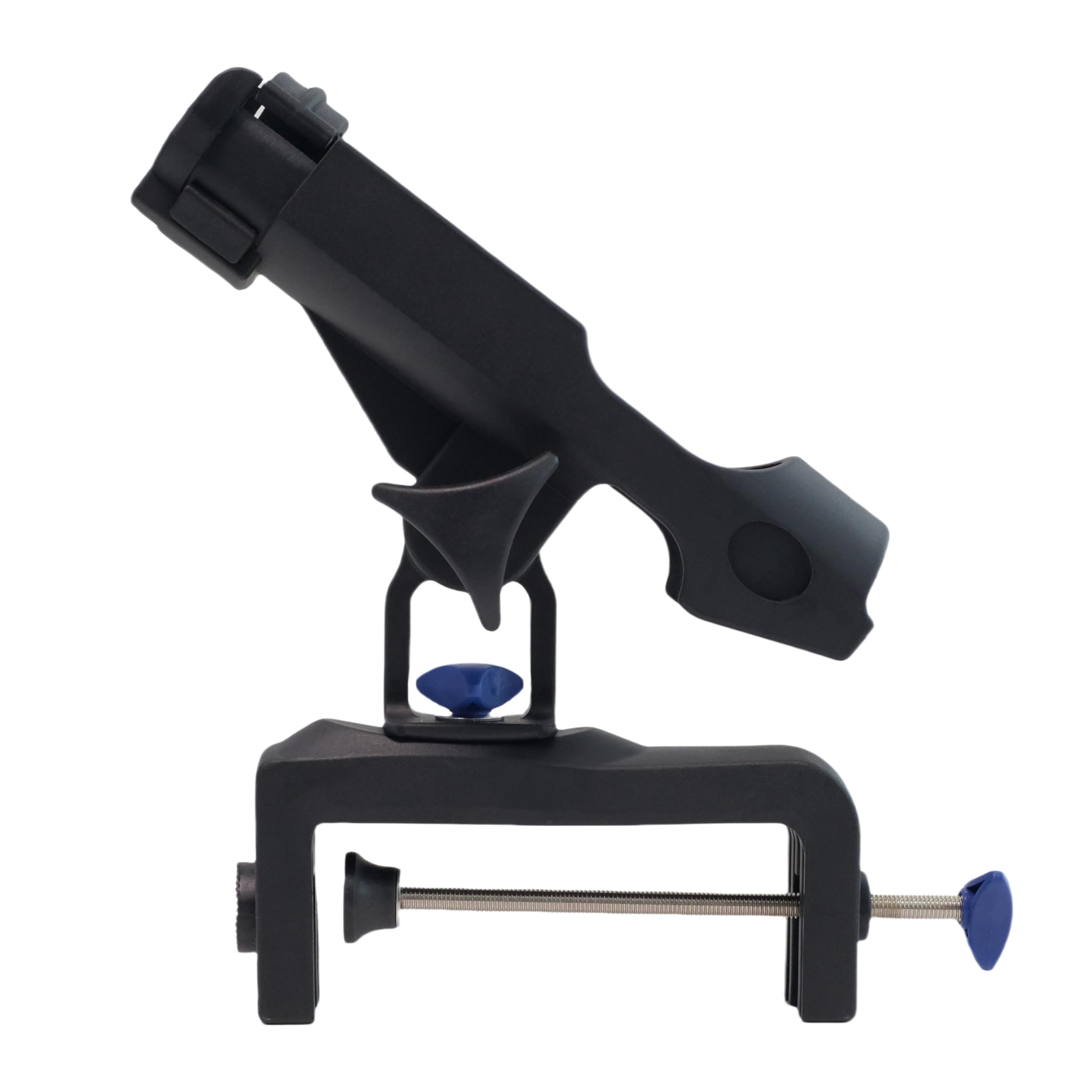 hiumi Fishing Boat Rods Holder with Large Clamp Opening 360 Degree Adjustable Fishing Rod Racks Folding Holder