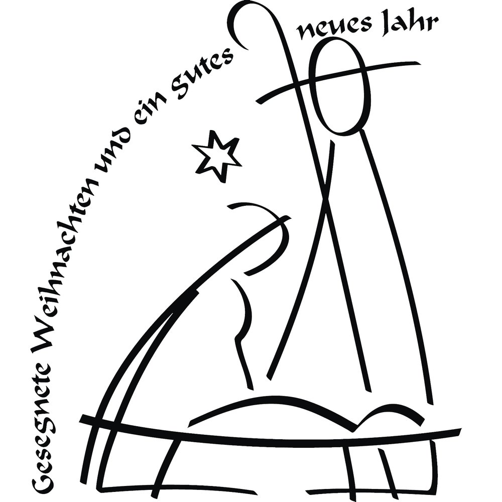 Rayher Wood Mounted Rubber Stamp for Card Making and Scrapbooking with Nativity Design and Phrase, 7x8cm, 28273000