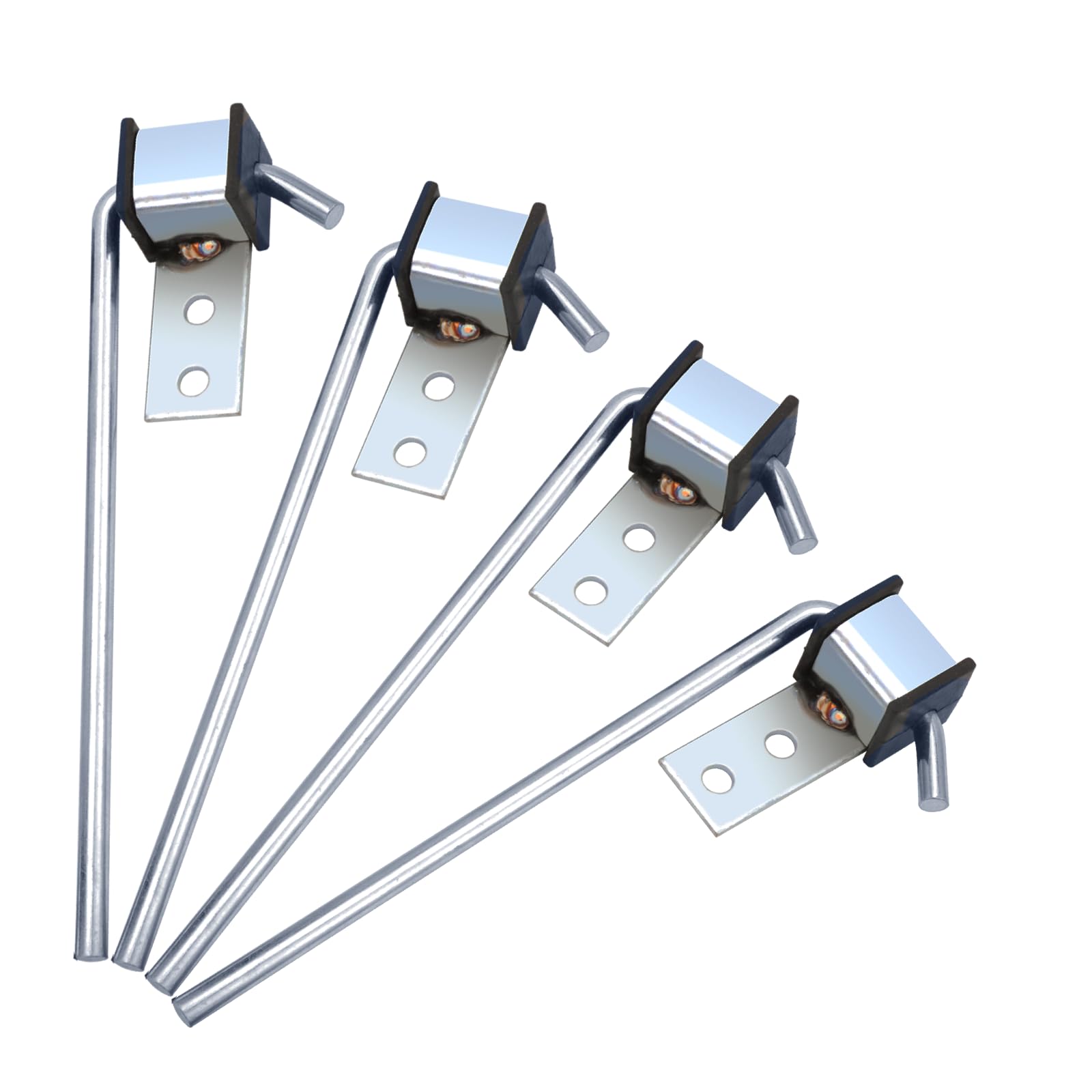 Photo 1 of 4 Pcs Heavy Duty Exhaust Hanger Rod-Universal Exhaust Hangers Muffler Hanger, Exhaust Hanger Rod forCar Exhaust System Kit, 3/8" Rod 10" Long