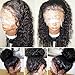 JYZ Burmese Curly Hair Lace Front Wigs Human Hair Wigs180% Density Human Hair Wig Pre Plucked Bleached Knots with Baby Hair 13X4 Raw Deep Wave Lace Front Wigs Human Hair 10 Inch Free Part
