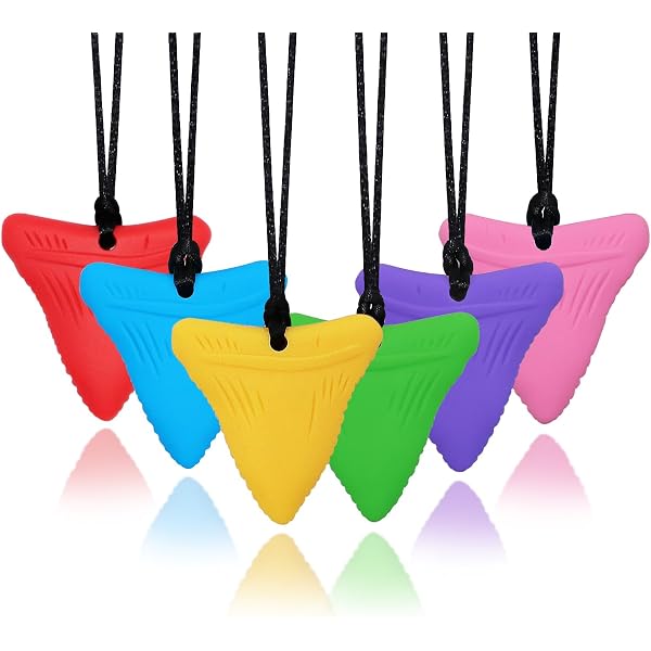 Xtra Tough Chew Necklace For Kids Girls (Exclusive) - Chewing Necklace Teething Necklace Teether Necklace Chew Toys Teething Toys - Designed For Chewing, Autism Sensory Teether Toy (2 Pack) For Sale