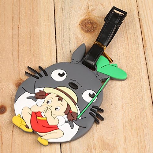 Bag Travel Silicone Luggage Cartoon Cute Girl Tags Labels NAME ADDRESS SUITCASE