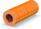 ERKO Orange Electrical Insulation Tape 8 Pack 3/4in x 66ft PVC 19mm x 20m