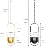 Beihaoer Metal Boho Hanging Planter for Indoor Plants - Black view 7