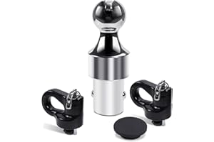 HRepair 60692 Puck System Gooseneck Hitch Ball Kit fits for 2013-2025 Ford F250/F350/F450 & Chevrolet Silverado 2500/3500 HD & GMC Sierra 2500/3500 HD & Nissan Titan XD - 38000 lbs GTW/2-5/16 Inch