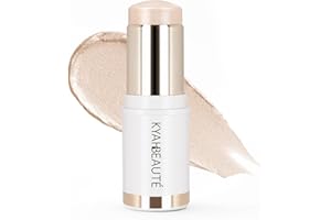 MYMERRY Dewy Highlighter Makeup, Highlighter Makeup Stick for Face and Body, Radiant & Shimmer Glow, Buildable Color for All Day | Vegan & Cruelty-Free | Champagne Beige Gold 15g/0.53fl.Oz