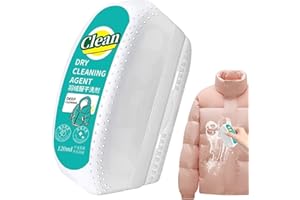 Down Jacket Foam Cleaner, Portable Stain Removing Detergent, Rinse-Free Cleaning Solution, Brush-Head Fabric Care, Versatile 
