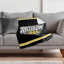 Towson Tigers Primary Logo Stripes Sherpa