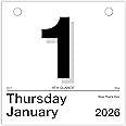 AT-A-GLANCE 2026 “Today Is” Daily Wall Calendar Refill, 6" x 6", Small (K15026)