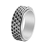 Nanafast Dragon Scale Anxiety Ring for Men Cool